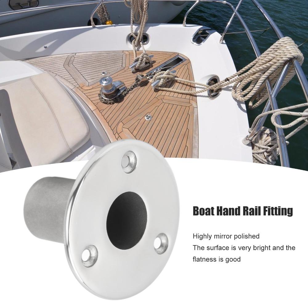 25mm Boat Hand Rail Fitting 90 Degree Deck Tube Holder Handrail Tube Base Boat Application
