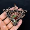 Dragon Blood Stone Pendant, Handmade Gemstone 999 Copper Wire Wrap Pendant Antique Jewelry, For Gift Copper Jewelry