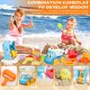Beach Toys For Kids Sand Toys Set With Sand Bucket Shovel Rake For Beach Sandbox Toys Summer Outdoor Gift Kit For Boys Girls