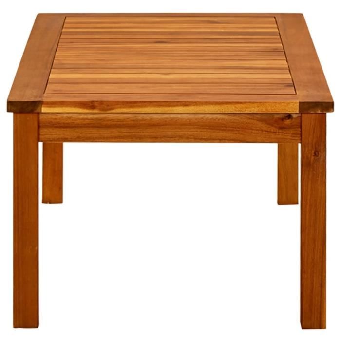 VidaXL Table basse de jardin 90x50x36 cm Bois solide d'acacia