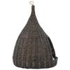 VidaXL Cat Basket with Cushion Grey 40x60 Cm Natural Willow