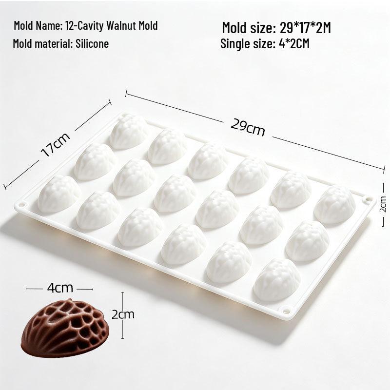 Handmade Silicone 3D Mousse and Chocolate Mold for Round Desserts, Available In Small and Large Sizes