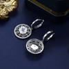 New Chinese Lotus Earrings Femininity 925 Sterling Silver Lotus Premium National Style Earrings