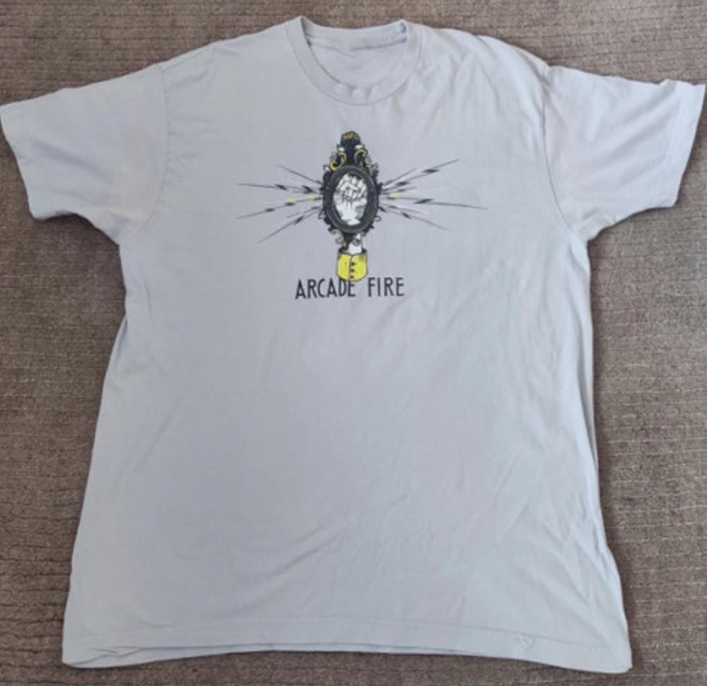 

Arcade Fire Gift For Friends White TShirt Cotton All Size Unisex T-Shirt M