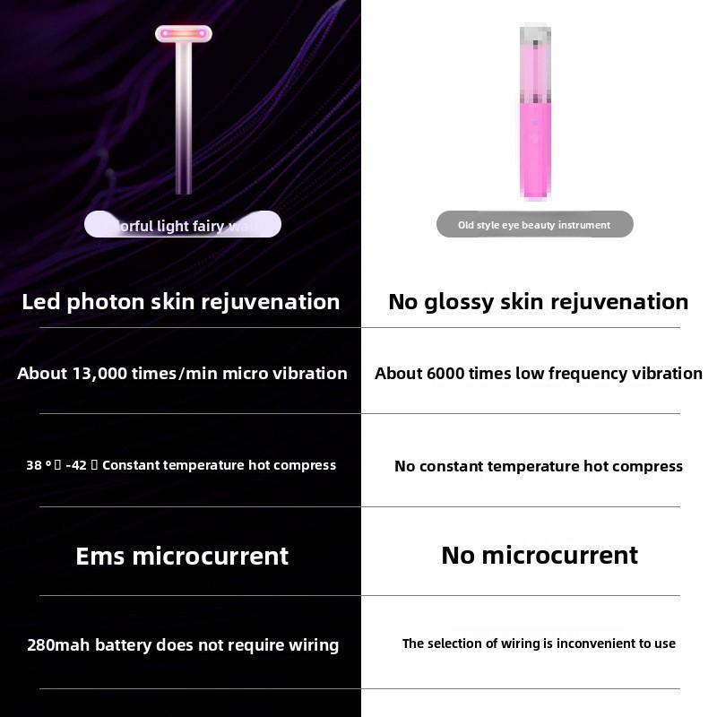 Haushalt EMS Mikrostrom Augen Schönheitsinstrument, Elektrisches Augenmassage Schönheitsinstrument, Tragbarer Fältchenreduzierer Augencreme Einschleuser