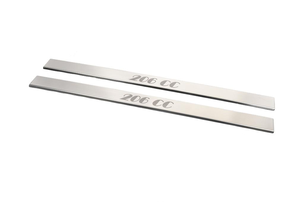 

Door sills Carmos (2 pcs, stainless steel) for Peugeot 206