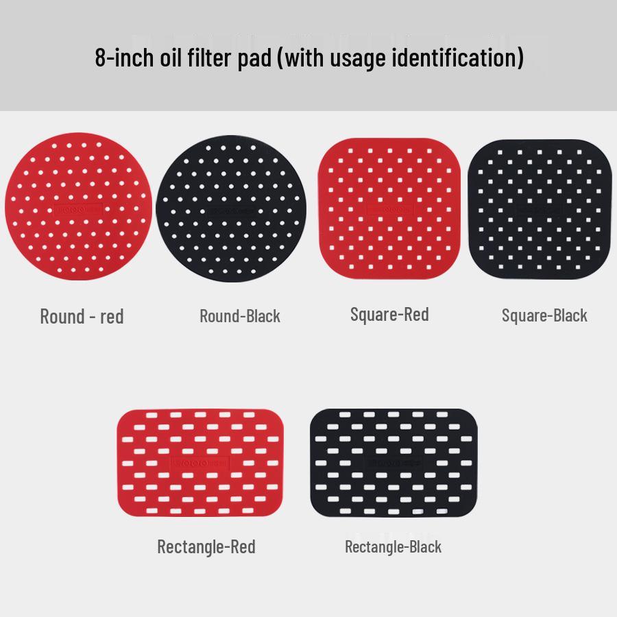 Silicone Baking Mat: Washable Oil-Filtering & Heat-Insulating Air Fryer Kitchen Accessory