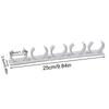 Over Door Spice Rack Organizer - Adjustable Plastic Holder for Condiment Bottles, No Drill Space Saving Kitchen Shelf with Clamp