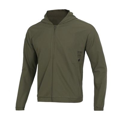 M ID Mesh FZ HD Logo Woven Zip Warm Windbreaker Jacket Men Jacket Olive DV1100