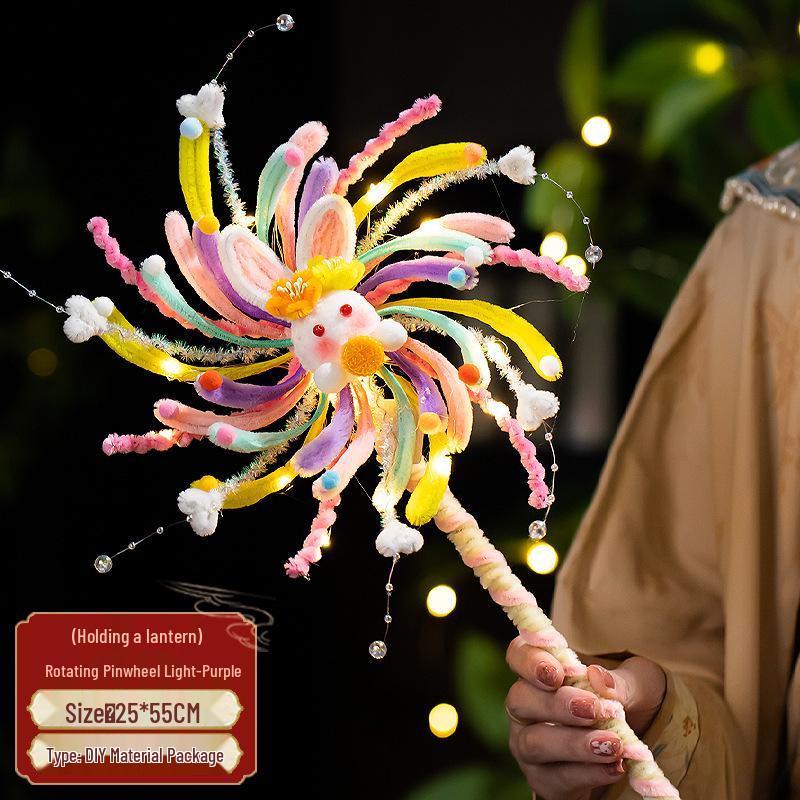 

Сделай сам вращающийся фонарь-кролик для Праздника середины осени - Светящийся фонарь-вертушка для детей