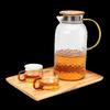 Shinezone 1.9L Hammered Glass Cold Water Pitcher
