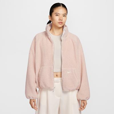 Nike Sportswear Jackets Women s Sand Rock Gray Pink/Sail White/Sail Wh S