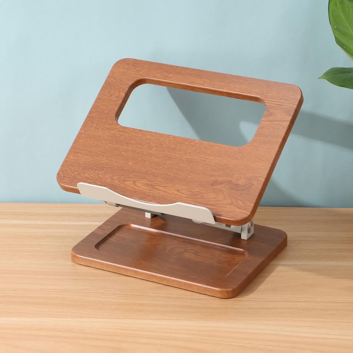 

Folding Wooden Laptop Stand with Pen Holder and Cooling Bracket