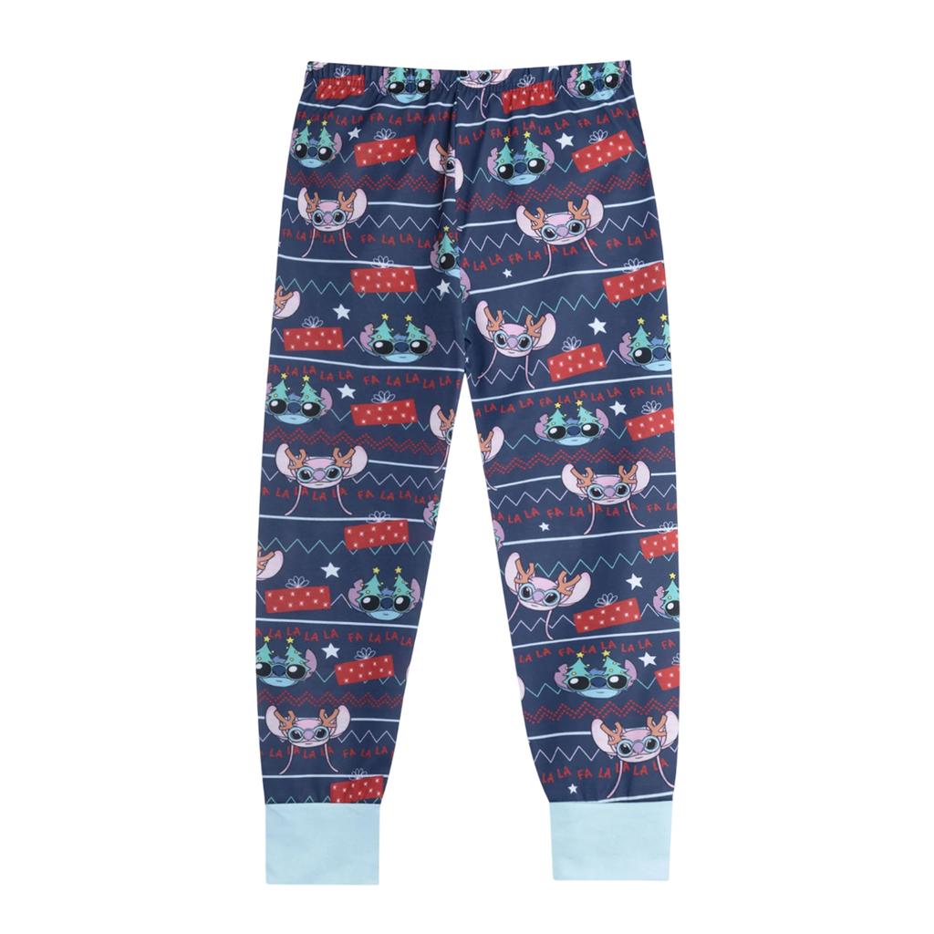 Lilo & Stitch Childrens/Kids Long-Sleeved Christmas Long Pyjama Set