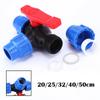Water Pipe Plastic Ball Valve 20/25/32/40/50mm Quick Connect Garden Plastic Valve Water Pipe 3-Way Ball Valve Connector