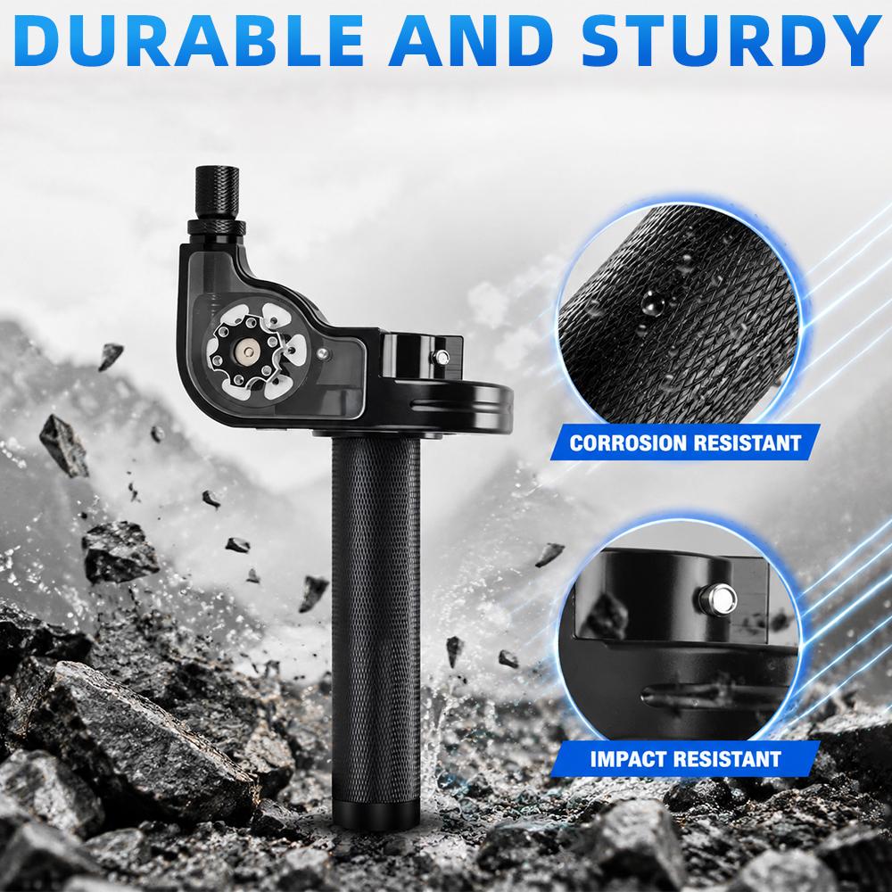7/8''22mm Motorcycles Accelerator Handlebar Throttle Visible Twist Grip CNC Aluminum Universal For Dirt Pit Bike ATV Colorful Throttles 2