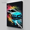 Abstract Colorful Art Vehicles Canvas Painting Cool Car Graffiti Posters and Prints Wall Art Pictures for Living Room Home Decor