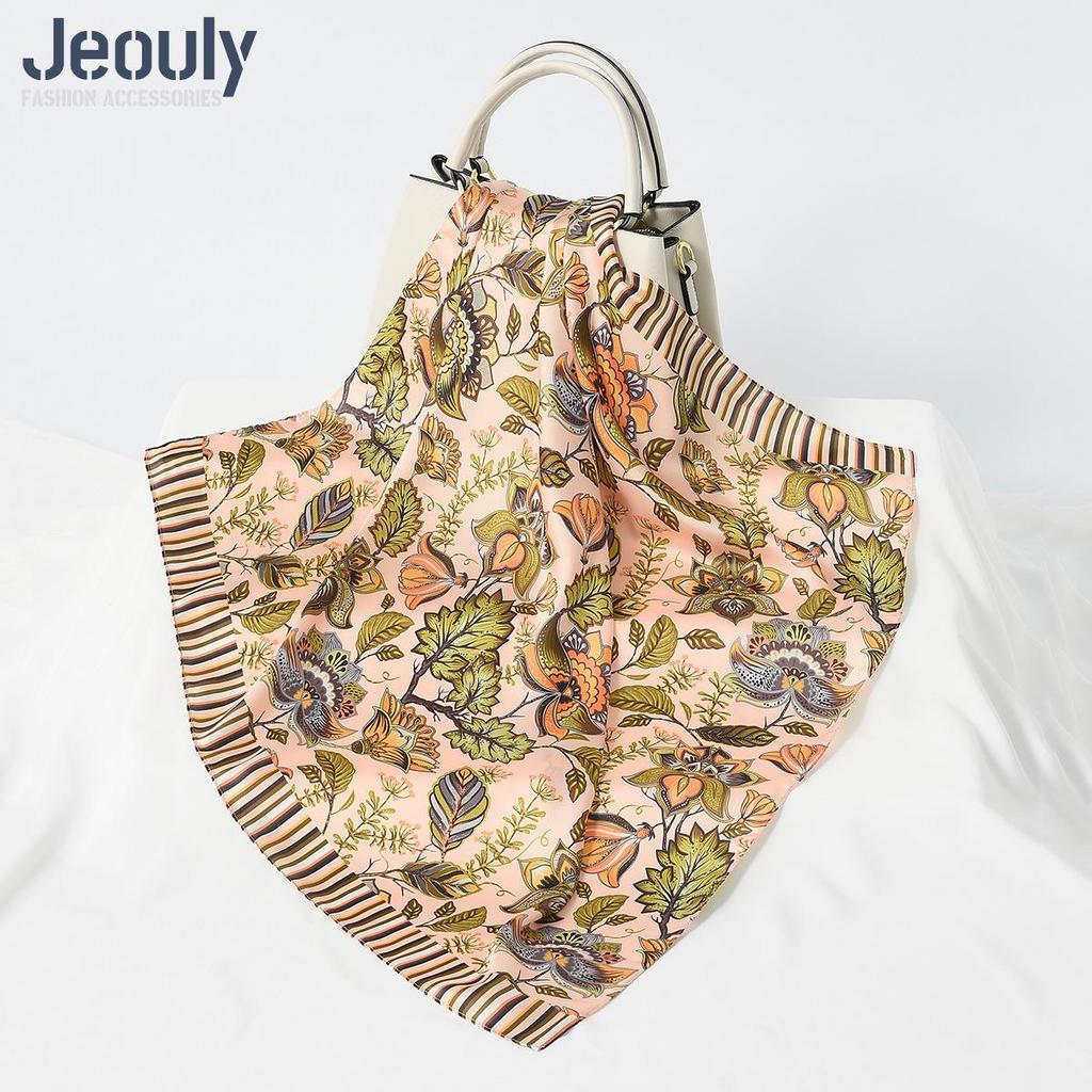 Cross-Border 70cm Silk Cashew Print Scarf - Autumn/Winter Women's Fashion Headscarf