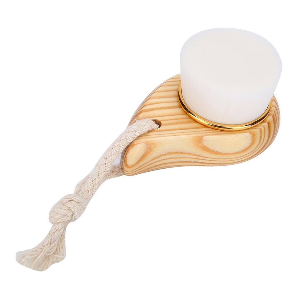 Holzgriff Superweiche Faser Gesichtsreinigungsbürste Gesichtspflege Massagebürste
