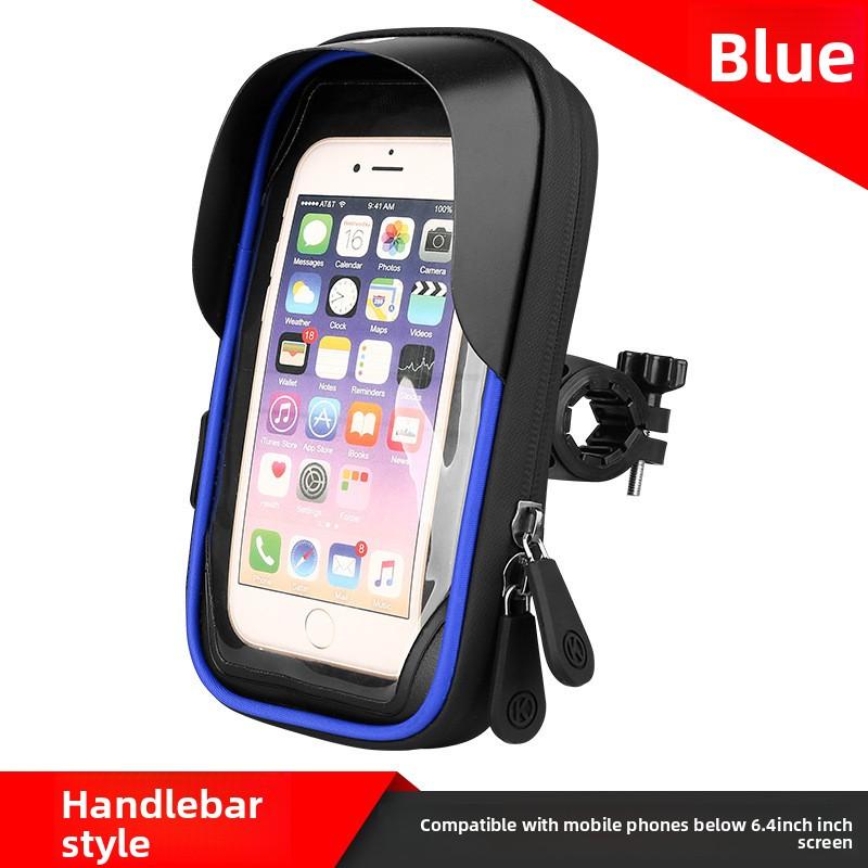Waterproof phone holder for electric motorcycles, cycling navigation stand, mountain and road bike touch screen phone bag