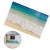 Add A Splash To Your Space With 3D Beach Ocean Floor Stickers Demonstrating Great Adhesive Strength And Durability