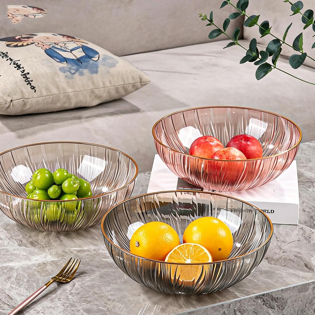 Plastic Fruit Bowl Food Bowls Serving Bowl Eggs Bowl Holder Bowls with Base for Home Decor Parties Birthday Farmhouse Baking