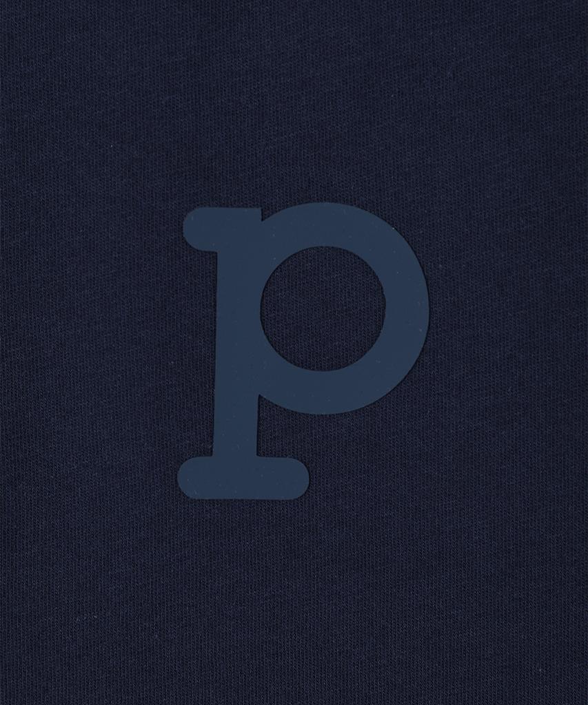 PANICALE P Patch Henley Neck Cotton T-Shirt 3 Colors