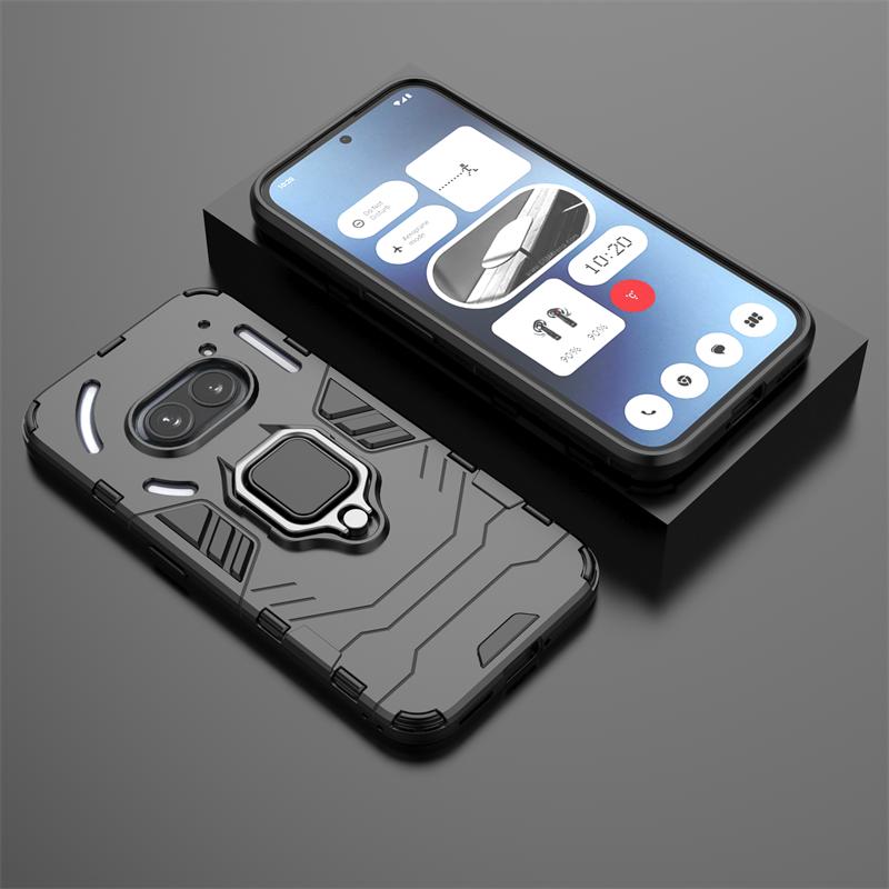 For NothingPhone2a Case Armor Metal Ring Holder Phone Case For Nothing Phone 2a 5G NothingPhone (2a) Phone2a 2 A A2 Back Cover