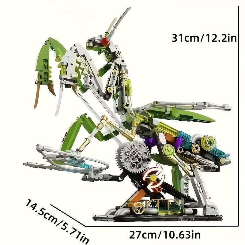 Mechanical Mantis Model Building Blocks, The Perfect Gift For Birthdays, Halloween, Christmas, And Home Decoration
