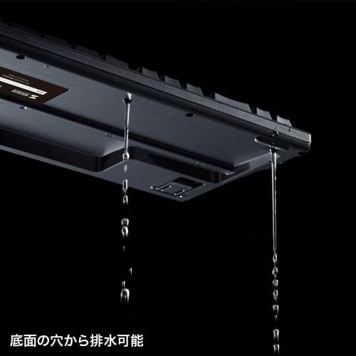 Sanwa Supply Keyboard, Wired USB Connection, Antibacterial, Waterproof, Dustproof Type, Japanese 109 Keys, Black SKB-BS6BK