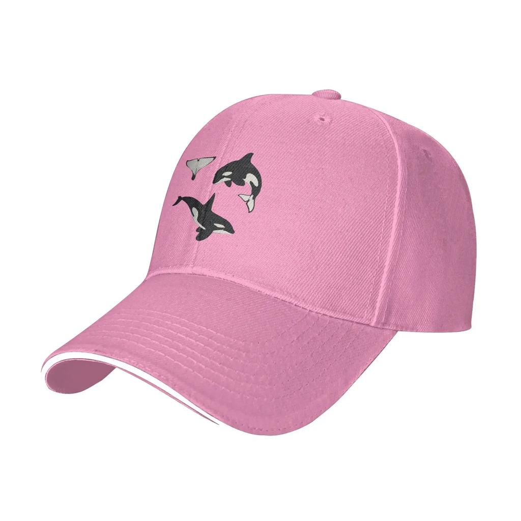 Orca Whale Sticker Cap Fashion Casual Baseball Caps Adjustable Hat Hip Hop Summer Unisex Baseball Hats Customizable