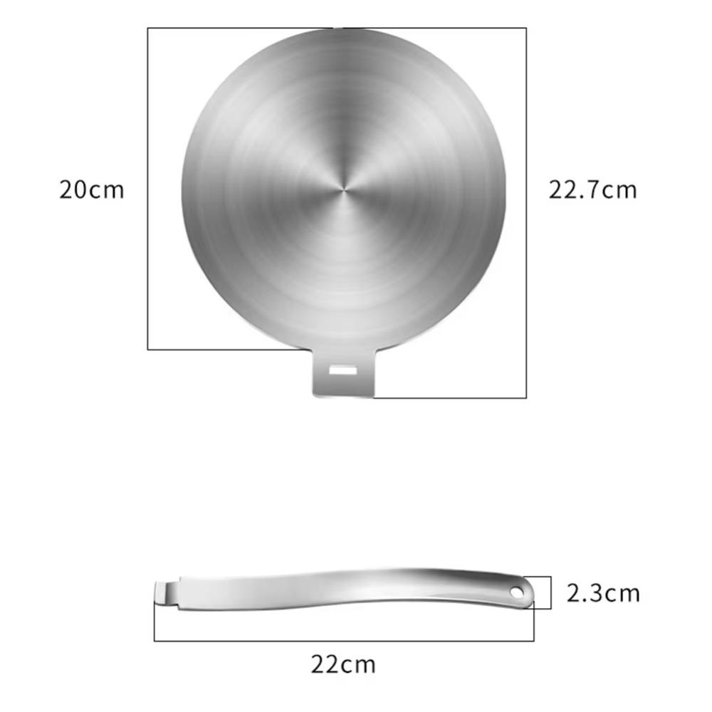 Stainless Steel Heat Conducting Plate Handle Detachable for Use as  Heating Diffuser Stove Adapter for Cooktops and Gas Stoves