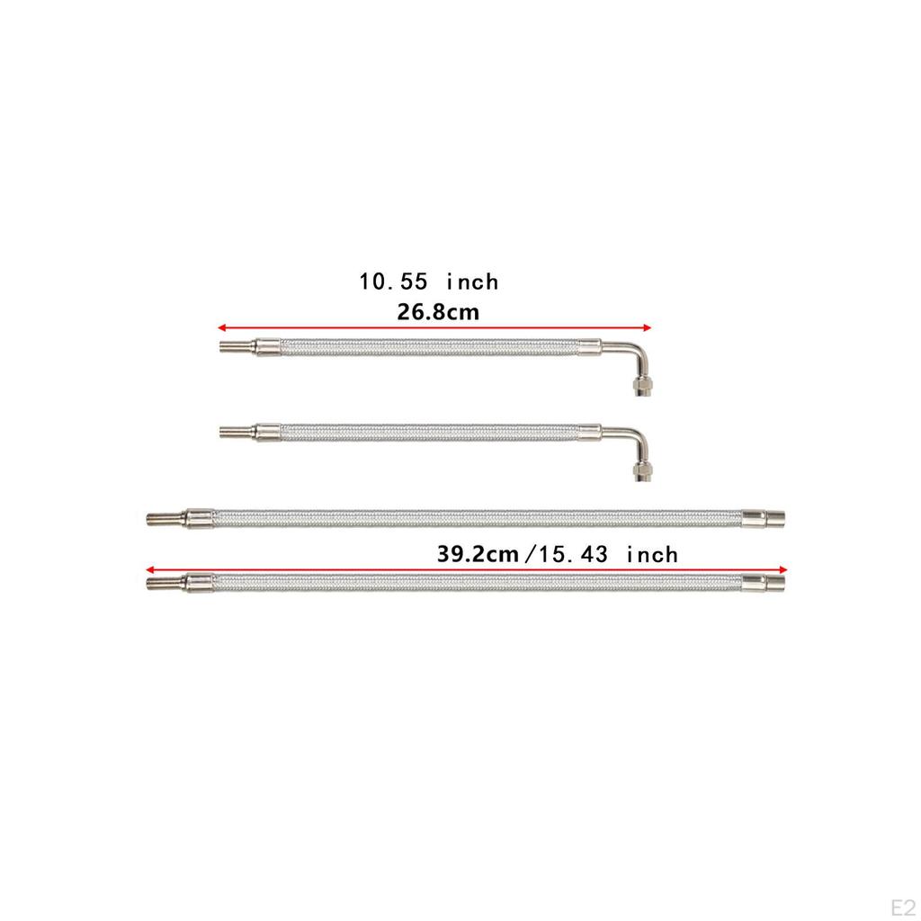 Çift Valf Gövdesi Uzatma Seti Kolay Lastik Kontrol Uzatma Rv'ler, Römorklar, Kamyonlar için