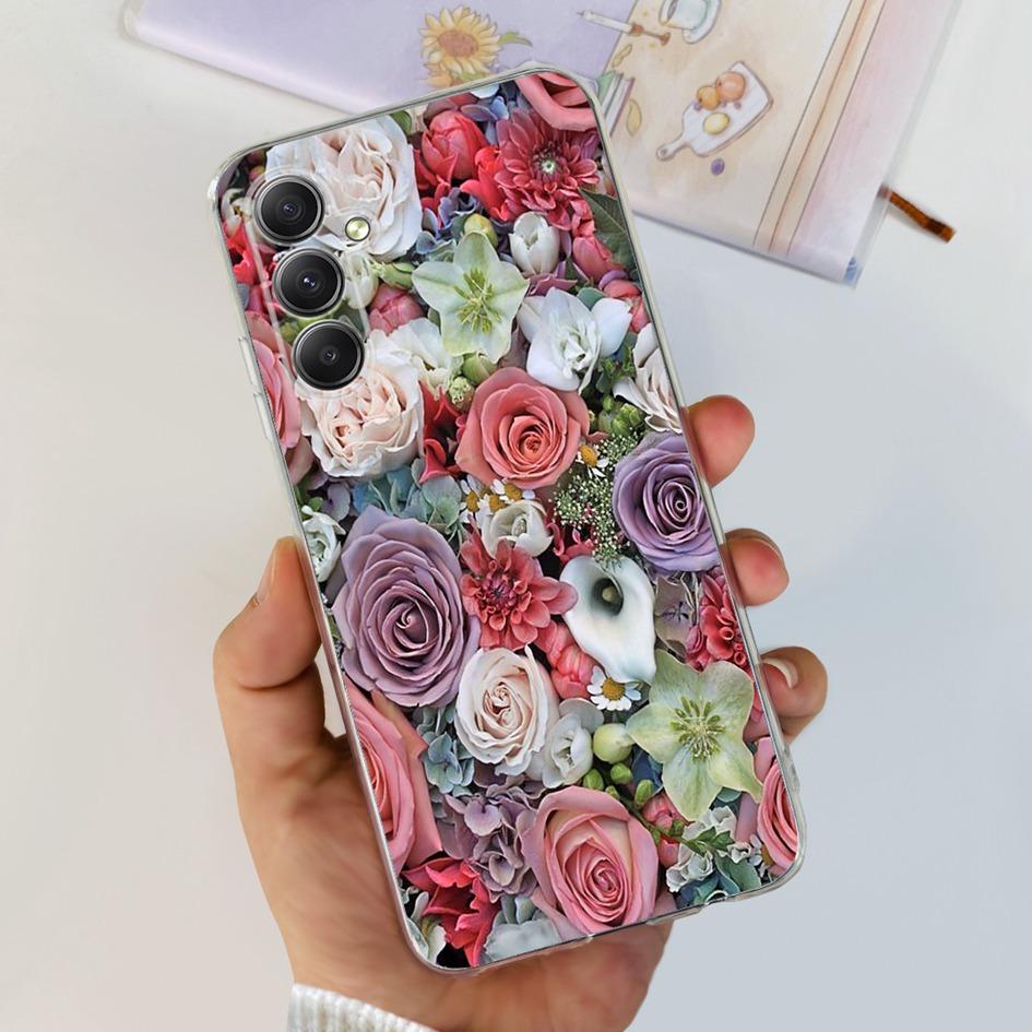 For Samsung Galaxy A25 5G Case Silicone Soft TPU Bumper Cute Cartoon Cat Butterfly Phone Cover For Samsung A25 5G 2023 A 25 Capa
