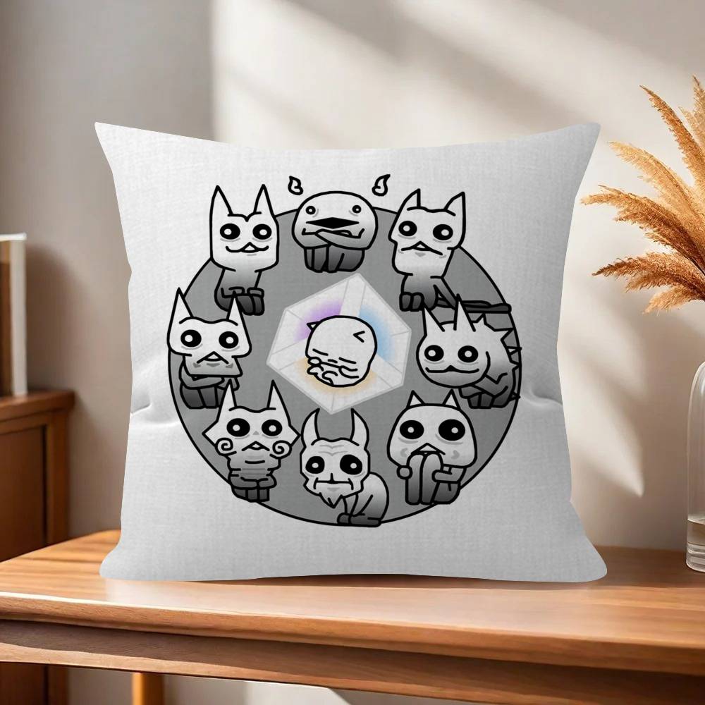 Game BBattle Cats Anime  Cushion Cover Inches Farmhouse Decor Home Throw Pillow Covers for Couch Decorations