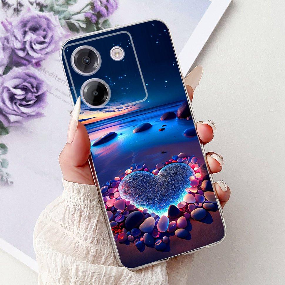 For Xiaomi Poco M7 Pro 5G Case New Dargon Art Painted Cover For Poco M7 PocoM7 Pro 5G Back Cover Soft TPU Fundas Coque