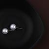 Round Shape Pearl Earrings 4mm 5mm 6mm 8mm 10mm 12mm Elegant Round Ball Earrings Jewelry Accessories Ear Stud Wedding Engagement