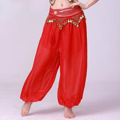 Belly Dance Costume Sequined Long Pants Dance Performance Costume Chiffon Bloomers