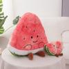 Shape Watermelon Plush Doll With Embroidery Design For Playroom Decor Gift And