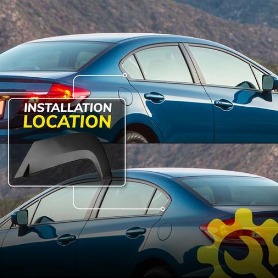 Rear Right Door Left Side Pillar Molding Trim Black For 2012-2015 Honda Civic