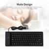 84 Keys Spanish USB Wired Silicone Keyboard Foldable Soft Silicone Waterproof Dustproof Keyboard for Desktop Computer