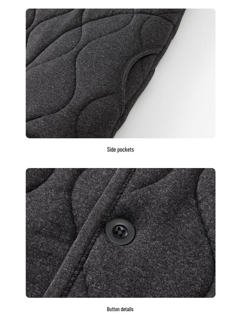 Woodpecker Men's Winter Alpaca Wool Cotton Warm Jacket for Mid-aged & Elderly