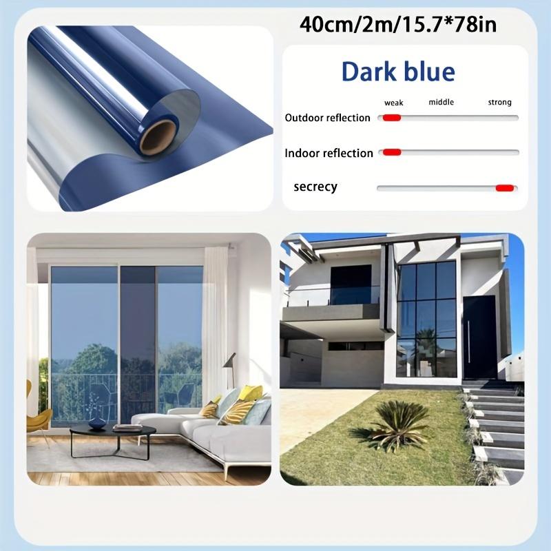 Film Privacy Window 1pc Sun Blocking Heat Insulation Uv Protection Oneway Mirror For Home And Office