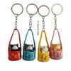 Lovely Kitten Keyring Creative Car Key Chain Pet Keychain Pendant Bag Charm Cartoon Cats Keychain Hanging Ornament