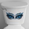 Glow-In-The-Dark Toilet Stickers Ice Blue Dragon Eye Design Wall Decal Self-Adhesive Removable Pvc Bathroom Decor Luminous