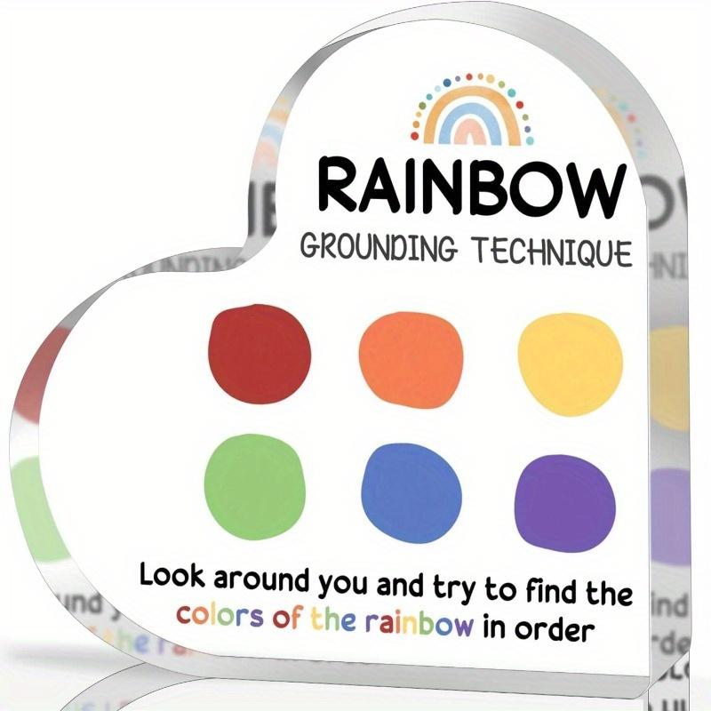 Mental Health Heart Sign - Positive Affirmations Gift for Counselors & Students чистый