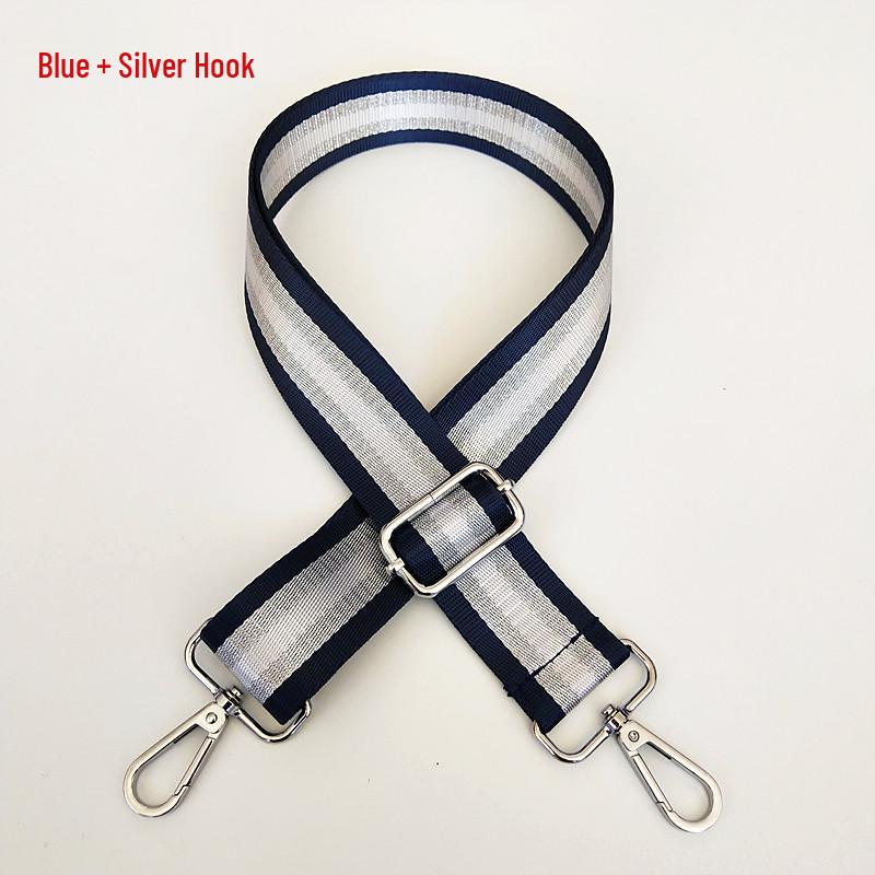 Adjustable 3.8cm Striped Nylon Crossbody Shoulder Strap for Women's Bag Replacement