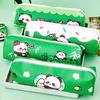 Large Capacity Pencil Case Cartoon Panda Pen Pouches Light Weight Pen Pouches Zippered Pen Case Travel Makeup Bag