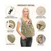 Atmungsaktive Haustier-Reise-Brusttasche mit großer Kapazität für Katzen und kleine Hunde - Tragbar und praktisch