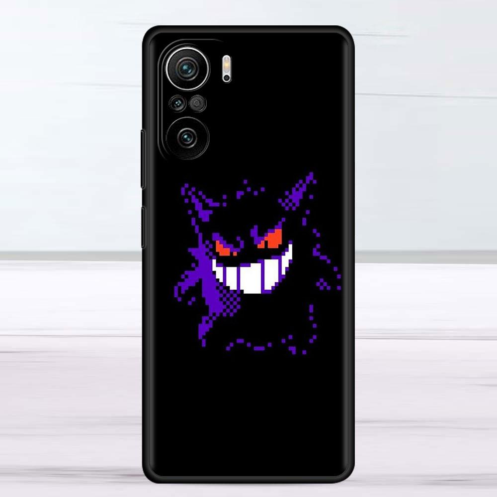 Lustige Pokemon Gengar Fall Für Xiaomi Redmi Hinweis 11 9S 10 9 8 7 9A 9C 9i K40 8T 10C 9T K50 Silikon Telefon Shell